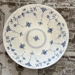 Elegant Blue and White Porcelain Dinner Plate